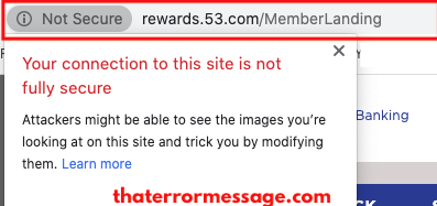 Fifth Third Rewards Site Not Secure