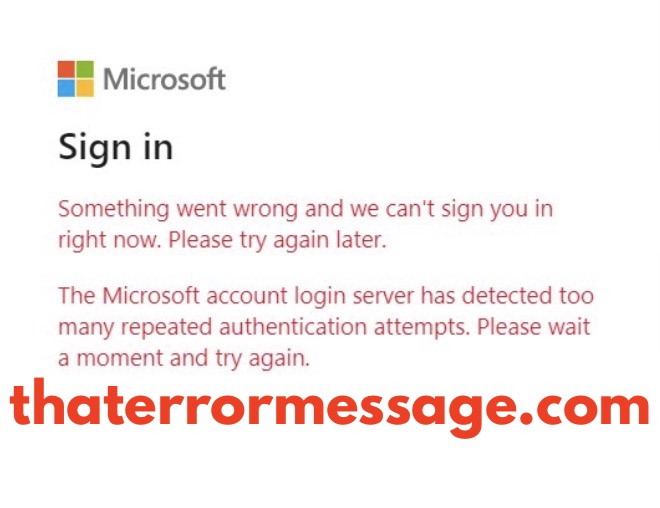 Something Went Wrong And We Cant Sign You In Microsoft