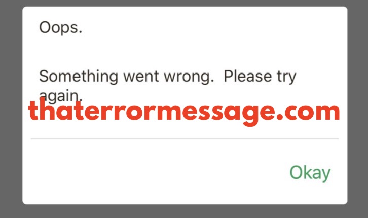 Something Went Wrong Groovbook App