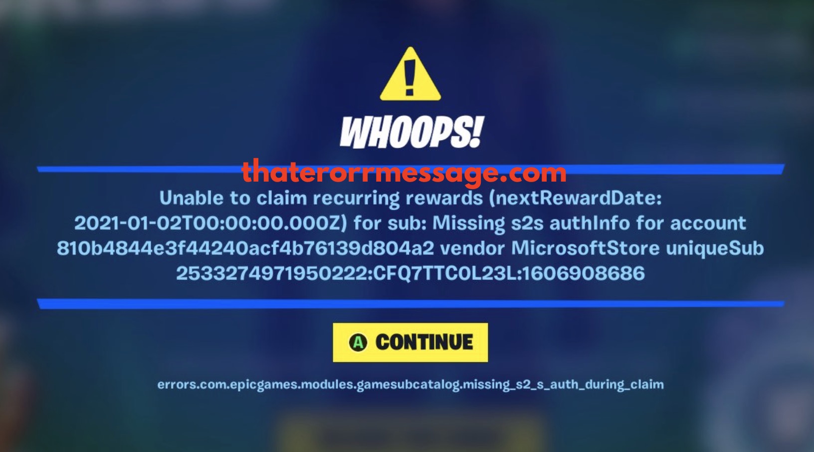 Unable To Claim Recurring Rewards Epic Games