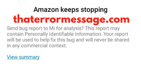 Amazon Keeps Stopping Mi App