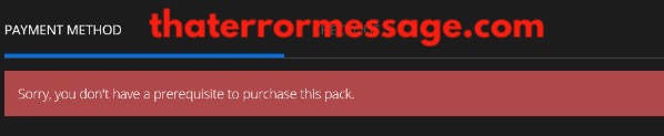 Sorry You Dont Have A Prerequisite To Purchase This Pack Epic Games