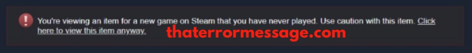 Youre Viewing An Item For A New Game On Steam That You Have Never Played