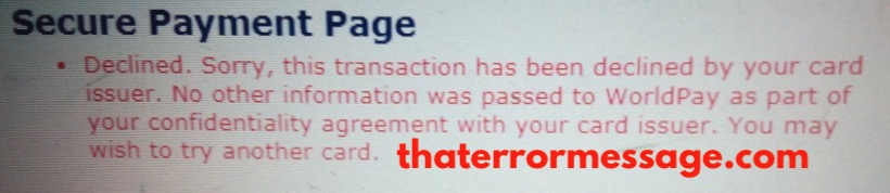 Transaction Has Been Declined By Your Card Issuer Access Bank