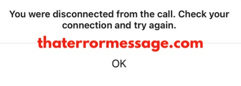 Disconnected From The Call Signal App