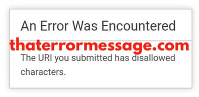 The Uri You Submitted Has Disallowed Characters Upstox