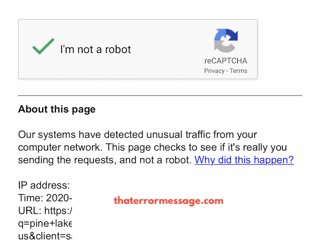 Google Search Our Systems Have Detected Unusual Traffic From Your Computer Network