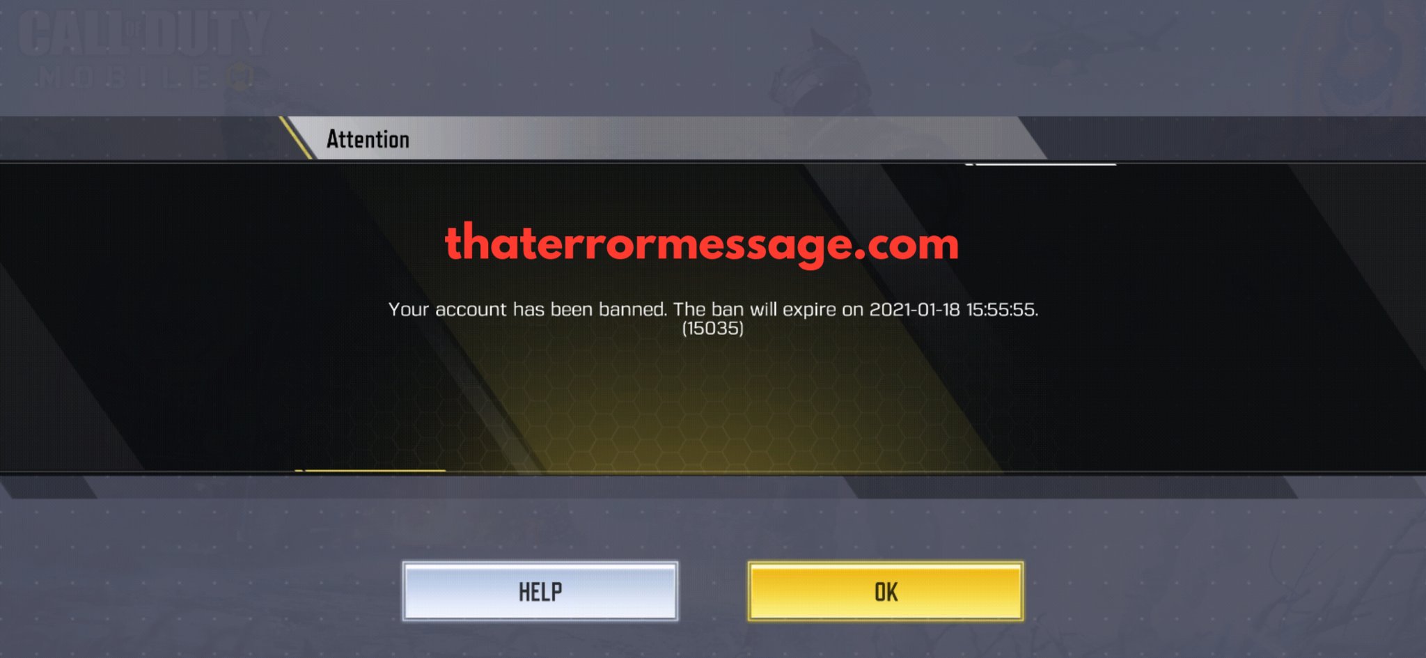 Your Account Has Been Banned 15035 Call Of Duty