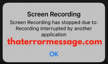 Screen Recording Has Stopped Due To Another Application Trovo Live