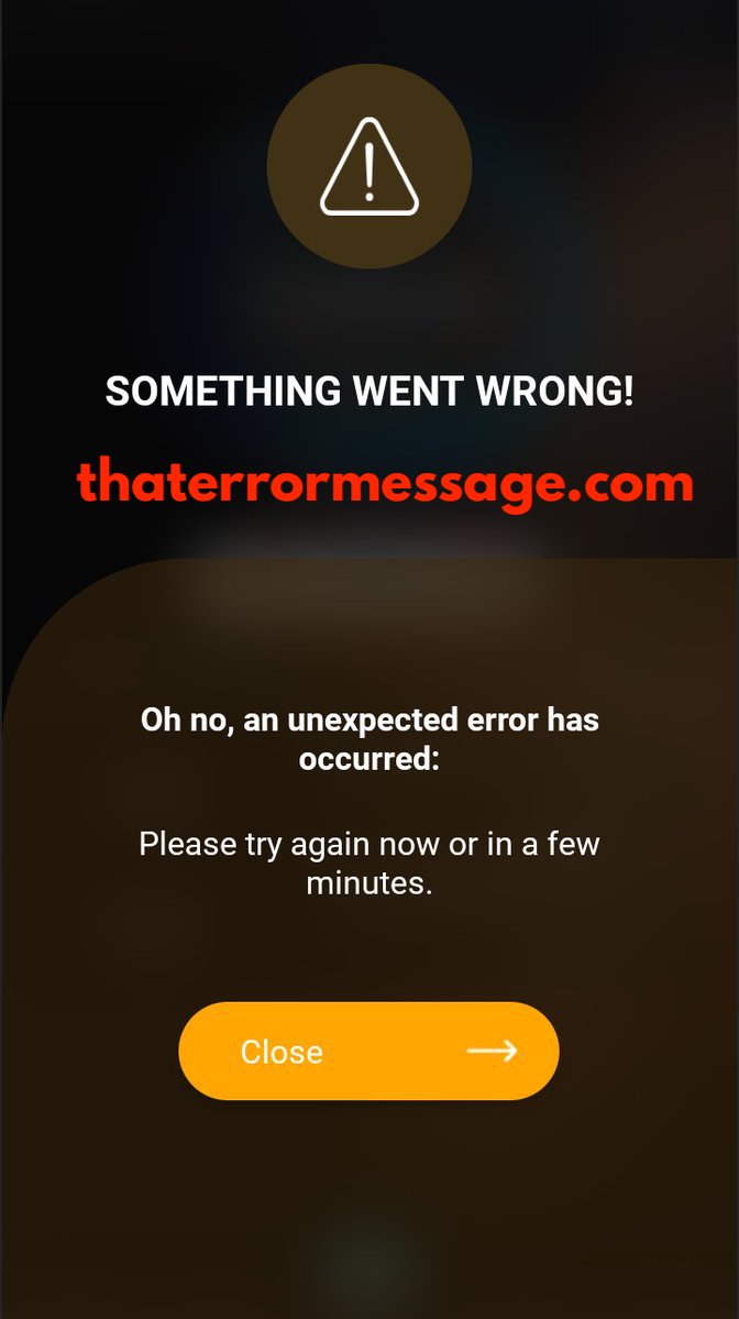 Something Went Wrong Unexpected Error Go Tv
