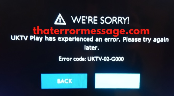 Uktv Play Has Experienced An Error Uktv 02 G000