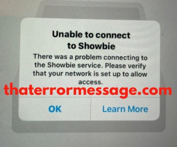 Unable To Connect To Showbie