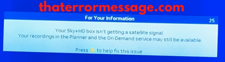 Your Sky Hd Box Isnt Getting A Satellite Signal