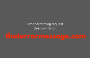 Error Performing Request Unknown Error Airtel