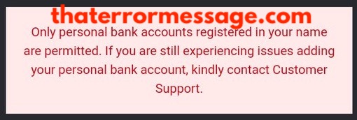 Only Personal Bank Accounts Are Permitted Bet9ja