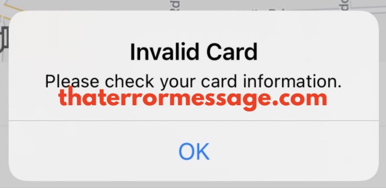 Please Check Your Card Information Deliveroo