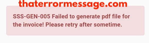 Sss Gen 005 Failed To Generate Pdf Ifle Uidai