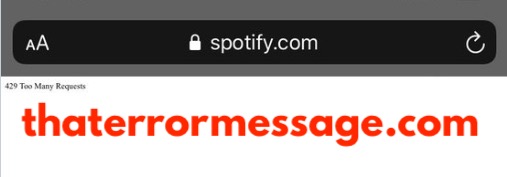 429 Too Many Requests Spotify