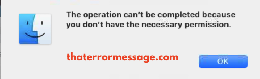 The Operation Cant Be Completed Becuase You Dont Have The Necessary Permission