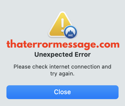 Unexpected Error Nord Vpn