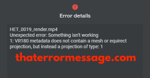Vr180 Metadata Does Not Contain A Mesh Google Arvr