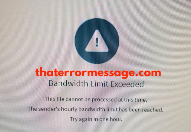 Bandwidth Limit Exceeded Cool Master