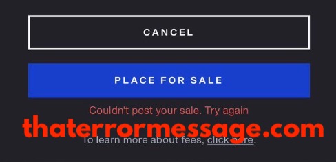 Couldnt Post Your Sale Nba Top Shot