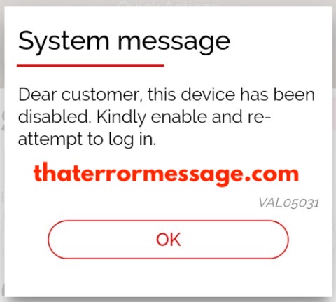 This Device Has Been Disabled Uba Group