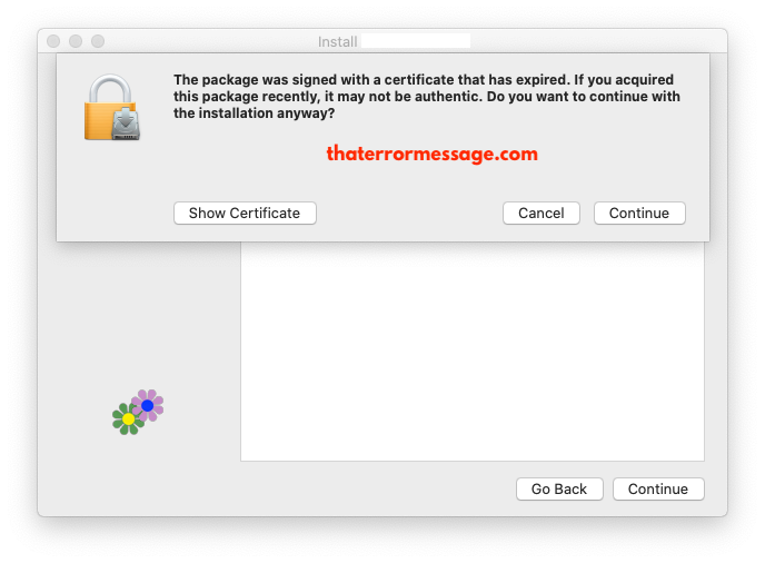 The Package Was Signed With A Certificate That Has Expired