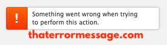 Something Went Wrong  Trying To Perform This Action Soudncloud