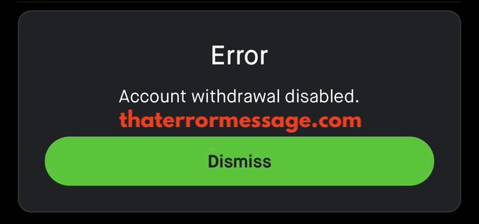 Account Withdrawal Disabled Robinhood
