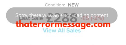 Error Loading This Content Stockx