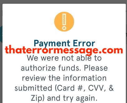 Not Able To Authorize Funds Chick Fil A