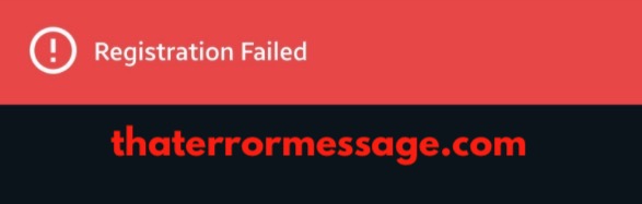 Registration Failed Shape Shift