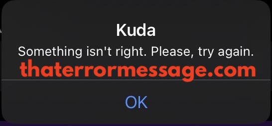 Something Isnt Right Kuda