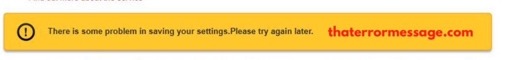 There Is Some Problem Saving Your Settings Virgin Media