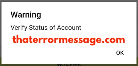 Warning Verify Status Of Account Access Bank