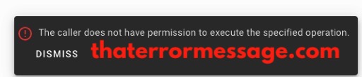Caller Does Not Have Permission To Execute Specified Operation Cudo Miner