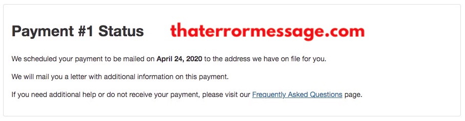 Irs Payment 1 Status Mailed On April 24 2020