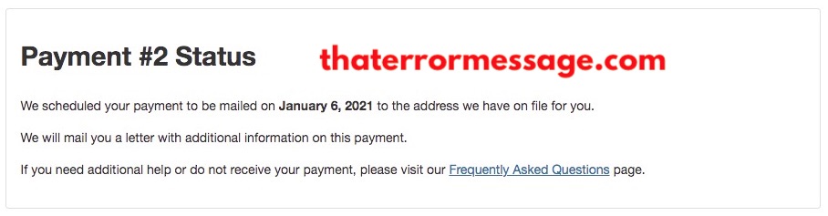 Irs Payment 2 Status Mailed On January 6 2021
