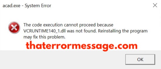 Vcruntime140 1 Dll Not Found Fix