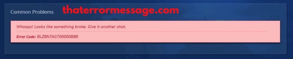 Looks Like Something Broke Blzbntag00000bb8 Blizzard