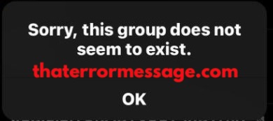 Sorry This Group Does Not Seem Exist Telegram