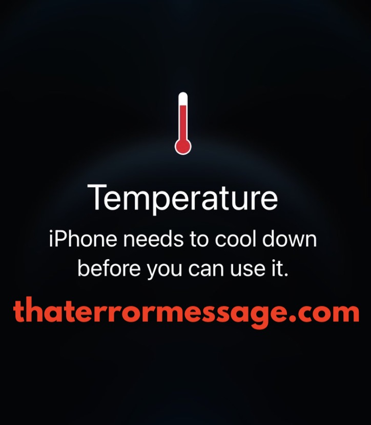 Iphone Needs To Cool Down Before You Can Use It