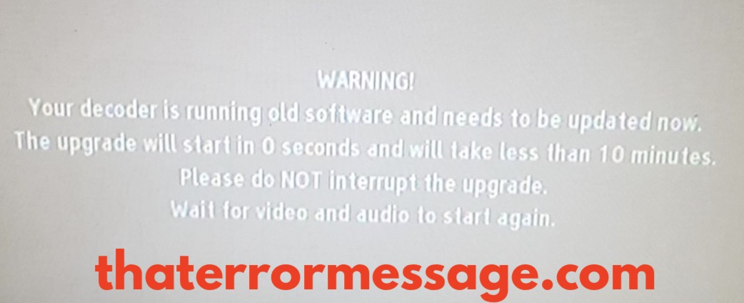 Your Decoder Is Runnning Old Software Decoder Upgrade Gotv Ng