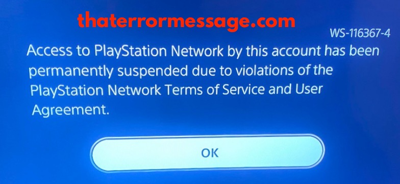 Access To Playstation Network Permanently Suspended Ws 116367 4
