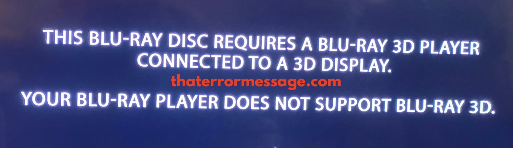 Blu Ray Disc Requires A Blu Ray 3d Player Playstation 5