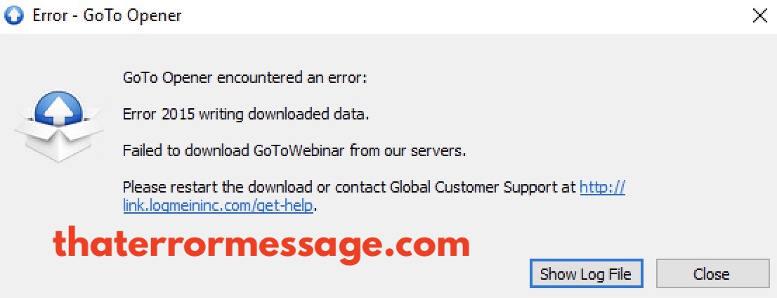 Error 2015 Writing Download Data Go To Meeting