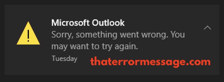 Something Went Wrong Microsoft Outlook