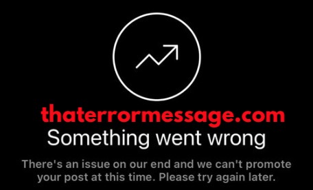 Theres An Issue On Our End And We Cant Promite Your Post Instagram